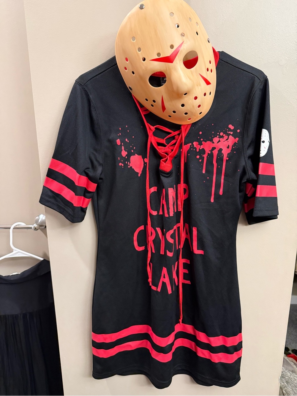 Spirit Black and Red 'Camp Crystal Lake' Hockey Jersey Costume